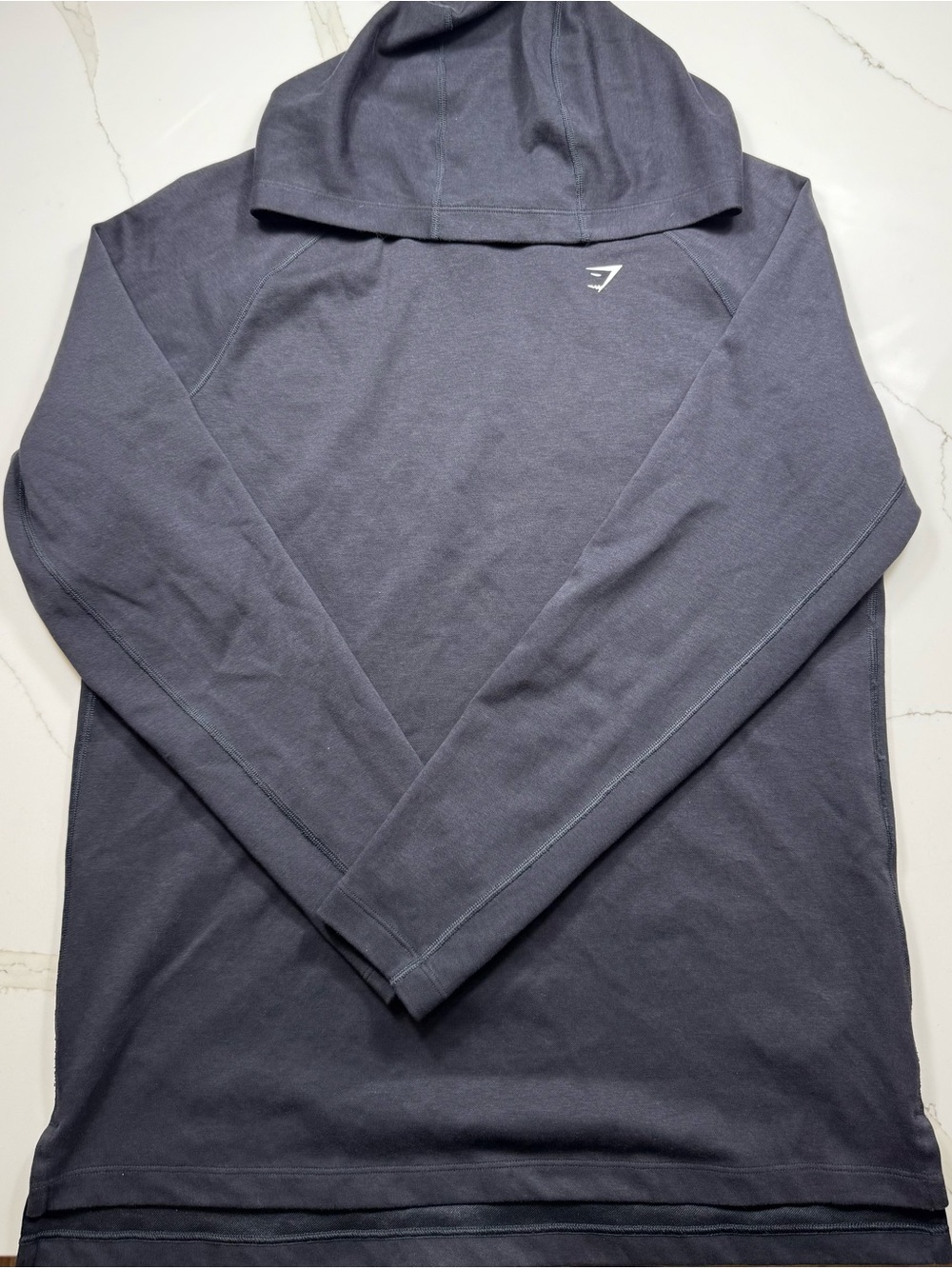 Gymshark Men’s Hooded Long Sleeve Top - Charcoal Gray